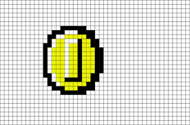 Coin Mario Pixel Art Pixel Art Pixel Art Design Lego Art