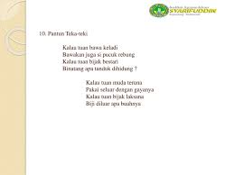 Saat mempelai datang dihari petang memandang mentari awan berarak ke salatiga telah datang sepasang 2. Rika Fausiyah Bahasa Indonesia Mi Materi Pantun Ppt Download