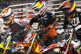 In motocross, participants race on motorcycles, and they navigate a course with different types of terrain. 2020 Monster Energy Supercross Tv Schedule Announced Cycle News