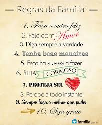 Regras Para A Familia Mensagens Frases Frases Inspiracionais
