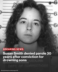 BREAKING: Susan Smith, a South Carolina woman who admitted to drowning her  two children 30 years ago, was unanimously denied parole after she appeared  before the board for the first time on
