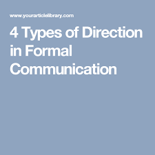 4 Types Of Direction In Formal Communication Downward Higher Authority To Lower Upward Compla Business Communication Effective Communication Communication