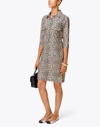 Sloane Mini Leopard Henley Dress