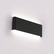 Joosenhouse 16 Inch Black Led Wall Lamps For Bedroom Indoor Hallway Modern Mini Bathroom Vanity Lights 14w 4000k Up And Down Bedside Reading Lamp Rustic Wall Sconces Amazon Com