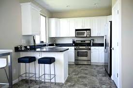 The mint and cyan kitchen interior boasts mint kitchen floors, modern cyan kitchen cabinets, marble kitchen backsplash, white countertops, and fresh kitchen decor in the form of indoor plants. Small Black And White Kitchen Ideas Google Search Small Kitchen Layouts Small Kitchen Decor Kitchen Design Small Space