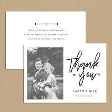 Luxury wedding photo thank you cards. Wedding Thank You Cards With Photo Rustic Thank You Notes Etsy Photo Thank You Cards Wedding Thank You Cards Wording Thank You Card Wording