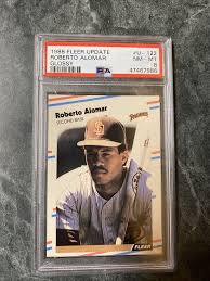 Mlb roberto alomar 1988 donruss rated rookie card #34 brand: Auction Prices Realized Baseball Cards 1988 Fleer Update Glossy Roberto Alomar