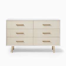 Photo courtesy of west elm. Margot Raffia 6 Drawer Dresser