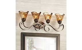 Shop with afterpay on eligible items. Wall Light Bronze Scroll 29 1 2 Art Glass Fixture For Bathroom Over Mirror Bedroom Franklin Iron Works Lighting Products Amazon Com