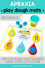 Apraxia Of Speech Activities Bilabials Speech Activities Speech Therapy Games Childhood Apraxia Of Speech