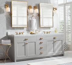 Davis Double Sink Console With Drawers Pottery Barn Double Sink Vanity Bathroom Design Modern Bathroom Accessories
