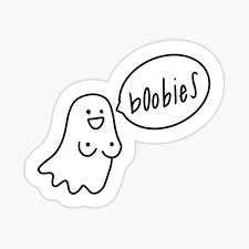 Ghost Boobies Stickers for Sale | Redbubble