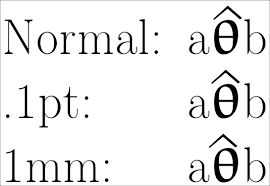 Hat Accent On Bold Greek Letters In Math Mode Tex Latex Stack Exchange