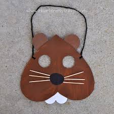 Groundhog day activity work box from teach preschool. Groundhog Day Mask Craft