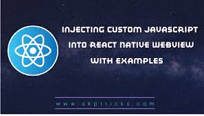 The injected javascript will get executed once the webview is finished loading. Injecting Custom Javascript Into React Native Webview Skptricks