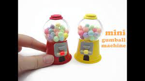 Diy Miniature Mini Gumball Machine Easy Youtube Gumball Machine Craft Diy Gumball Machine Gumball Machine