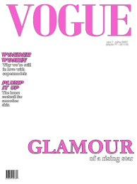 Vogue Glamour Issue Fake Magazine Cover Template Magazine Cover Template Fake Magazine Covers Vogue Magazine Covers