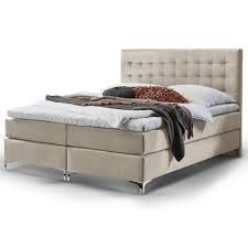 Auch für menschen, die unruhig schlafen. Boxspringbett Pisa Altweiss Samt Stoff Kaltschaum Topper H3 Taschenfederkern Matratze Designer Hotelbett Doppelbett Samtmobel