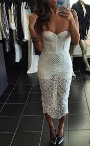 Endless Love Lace Bustier Dress White Fashion Bustier Dress Dresses