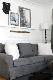 Take ektorp with a white or off white slipcover to easily blend with the interiors. New Slipcover For My Ikea Ektorp Sofa Review The Wicker House