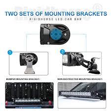 Good Led Light Bar Kit Rigidhorse 32 172w Dual Mode Light Bar Led Work Light Driving Light With Non Destructive Mounting Bracket For Sports Car Suv Jeep Pickup Dev Stellarcarpets Com