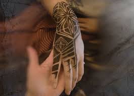 Beautiful geometric finger tattoo design. Geometric Tattoo Vixen Tattoo Geometric Eyebrow String Art