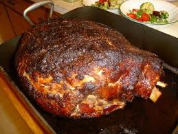 Schinkenbraten Baked Smoked Ham German Style German Cuisine Recipes Food