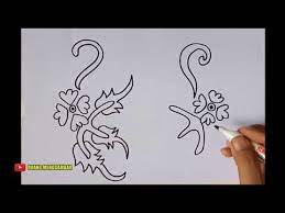 Sketsa batik gajah oling banyuwangi sketsa. Cara Menggambar Batik Motif Gajah Oling Ii Dari Banyuwangi Youtube