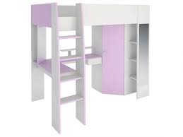 Chambre enfant mixte fille et garçon la solution pratique. Lit Mezzanine Gemma Avec Bureau Armoire Integres Lit Enfant Vente Unique Iziva Com