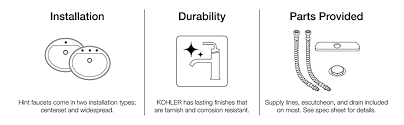 Explore kohler toilets, faucets, sinks, showers and other kitchen and bathroom products. Bathroom Faucet By Kohler Bathroom Sink Faucet Hint Collection Polished Chrome K 97093 4 Cp Amazon Com