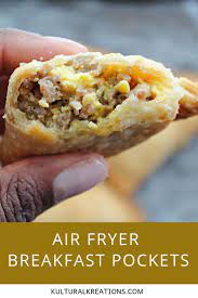 Air Fryer Breakfast Pockets Recipe In 2021 Breakfast Pockets Air Fryer Recipes Easy Air Fryer Recipes Healthy