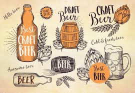 Beer Doodle Elements Logo S Handlettering