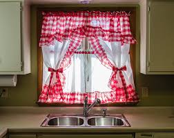 red gingham kitchen curtains on behance