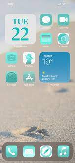 Whether you're wanting a mix of bright pastels, beige tones, or other mix of aesthetic these illustrated color icon packs are perfect if you're looking to keep your colored aesthetic. Mint Green Aesthetic App Icon Inspiration App Folders