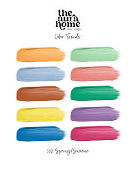 The spring/ summer 2021 color trends are an unusual bunch. Color Trends Spring Summer 2021 The Aura Home