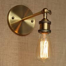 Industrial Style Antique Gold Metal Wall Lamp For Workroom Bathroom Vanity Lights Corridor Lamp Socket Gold Pans For Salelamp Christmas Aliexpress