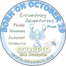 October 29 Zodiac Horoscope Birthday Personality Sunsigns Org