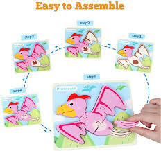 These retailers have a range of puzzles to suit everyone in the family. Buy Synarry 6 Pack Dinosaur Wooden Puzzles For Kids 2 5 Jigsaw Puzzles For Toddlers 2 3 4 5 Years Old 3d Dinosaur Puzzles Educational Preschool Learning Toys For Boys And Girls Online In Indonesia B08hczfkvz