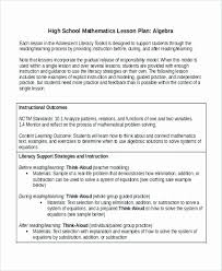 Math Lesson Plan Template New High School Algebra Lesson Plans Aplicacionesbla In 2020 Math Lesson Plans Template Lesson Plans Template High School Math Lesson Plans