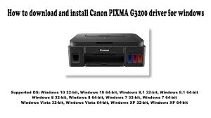 Without drivers, canon printers cannot function on your personal computer. How To Download And Install Canon Pixma G3200 Driver Windows 10 8 1 8 7 Vista Xp Youtube