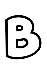 free printable bubble letter stencils bubble letter b stencil in 2021 free printable letter stencils free printable letter templates printable letter templates