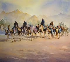 This often includes items that are needed for ship upgrades. Camel Train Watercolour Trevor Waugh