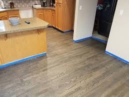 2 1 4 Red Oak Hardwood Stained With Bona Drifast Driftwood The Finish Used Was Bona Traffic Satin Instal Red Oak Floors Oak Floor Stains Red Oak Hardwood