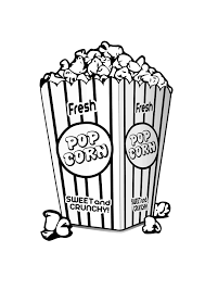 The best part is, you can keep eating it without getting full. Popcorn Coloring Sheet Coloring Home