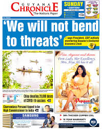 Until now, reporters have had only limited opportunities to directly interrogate president biden. Guyana Chronicle 01 31 2021 By Guyana Chronicle E Paper Issuu