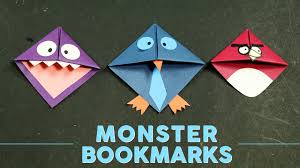 Many feature favorite characters from books and will pair perfectly time spent reading (and crafting) with your kids is always time well spent. Diy Cool Monster Corner Bookmarks Making For Books Kids Crafts Youtube