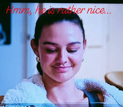 The faces tell the story, Veronica is like the cat that got the cream and  Dave is like the cat that wouldn't mind giving it to her! Just a bit! 😁