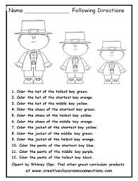 The goal of this activity is to create a caricature of a student who is respectful. This Fun Activity Gives Students Practice With Color Words And Following Directions Other March Units And Act Following Directions Activities Teaching School