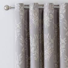 This thermal blackout panel reduces noise. Buy Argos Home Floral Jacquard Lined Eyelet Curtains Grey Curtains Argos Argos Home Curtains Grey Curtains