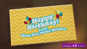 Start making awesome videos online! Videohive Birthday Slideshow Free After Effects Templates After Effects Intro Template Shareae